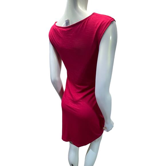 Red Sleeveless Fitted Max Studio Dress Size Medium - Picture 11 of 12